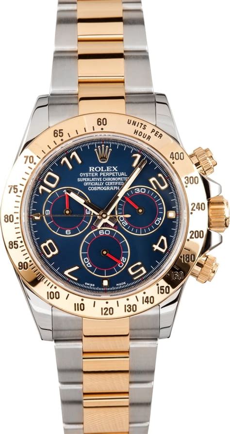 rolex daytona 116523 blue dial|rolex daytona two tone price.